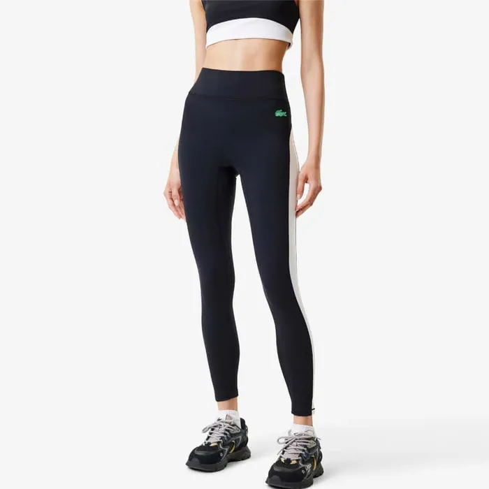 Pants and Leggings Women Lacoste Women039s Lacoste X Bandier All Motion Colorblock Leggings Black 031