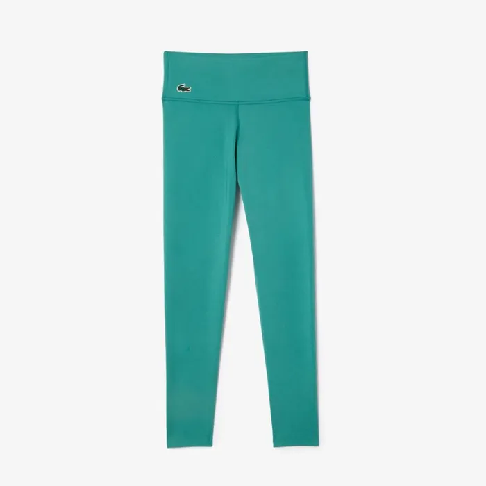 Pants and Leggings Women Lacoste Women039s Mini Pocket Printed Sport Leggings Blue Si0