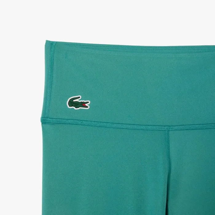 Pants and Leggings Women Lacoste Women039s Mini Pocket Printed Sport Leggings Blue Si0