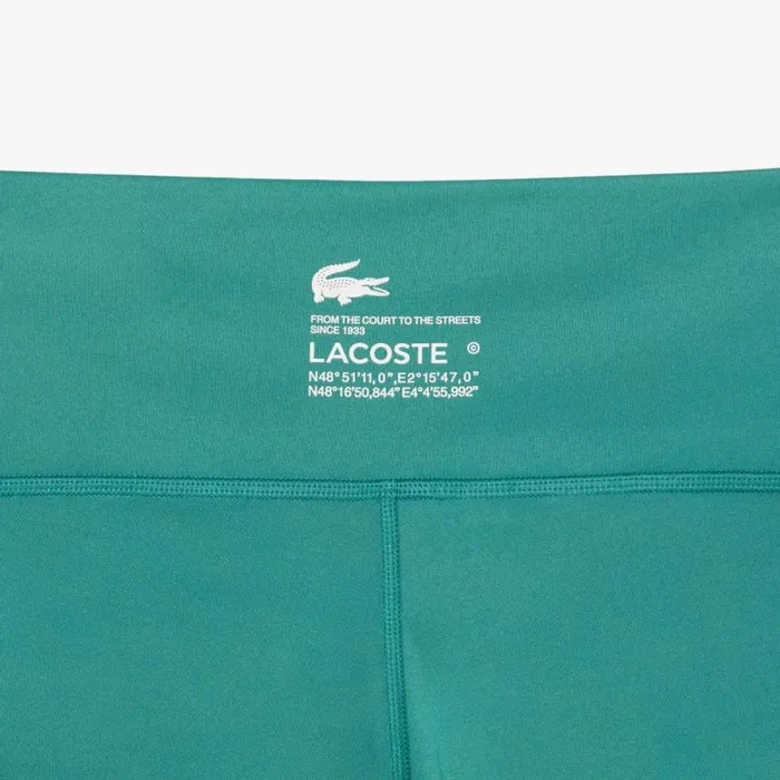 Pants and Leggings Women Lacoste Women039s Mini Pocket Printed Sport Leggings Blue Si0