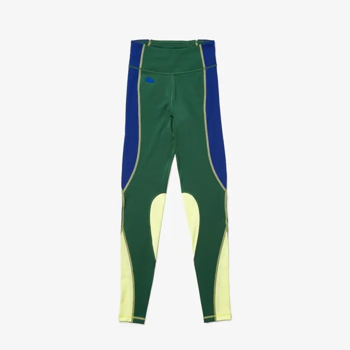 Pants and Leggings Women Lacoste Women039s SPORT Colorblock Knit Effect Leggings Green Blue Flashy Yellow Bzq Pants and Leggings Women Lacoste Women039s SPORT Colorblock Knit Effect Leggings Green Blue Flashy Yellow Bzq