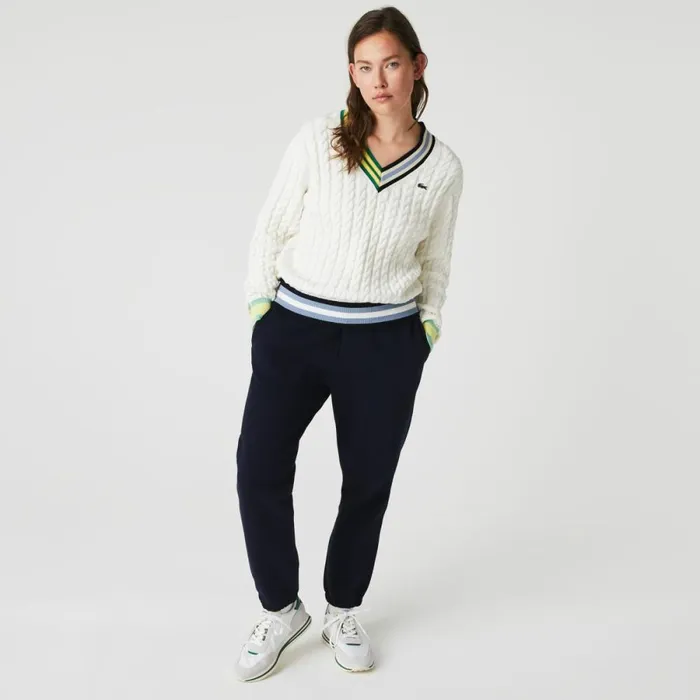 Pants and Leggings Women Lacoste Womens Blended Cotton Sweatpants Navy Blue 166