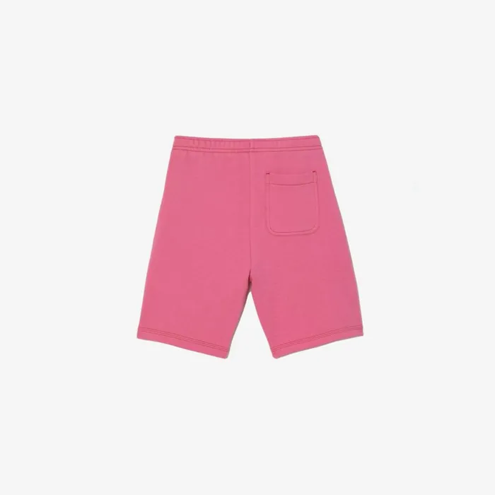 Pants and Shorts Kids Lacoste Kids039 Branded Organic Cotton Fleece Shorts Bubblegum Pink 2r3