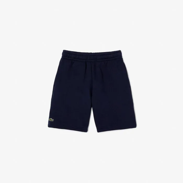 Pants and Shorts Kids Lacoste Kids039 Organic Brushed Cotton Fleece Shorts Navy Blue 166