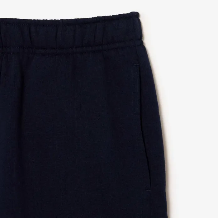Pants and Shorts Kids Lacoste Kids039 Organic Brushed Cotton Fleece Shorts Navy Blue 166