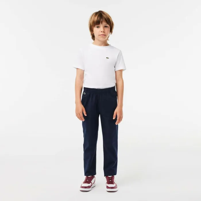 Pants and Shorts Kids Lacoste Kids039 Stretch Cotton Gabardine Pants Navy Blue 166