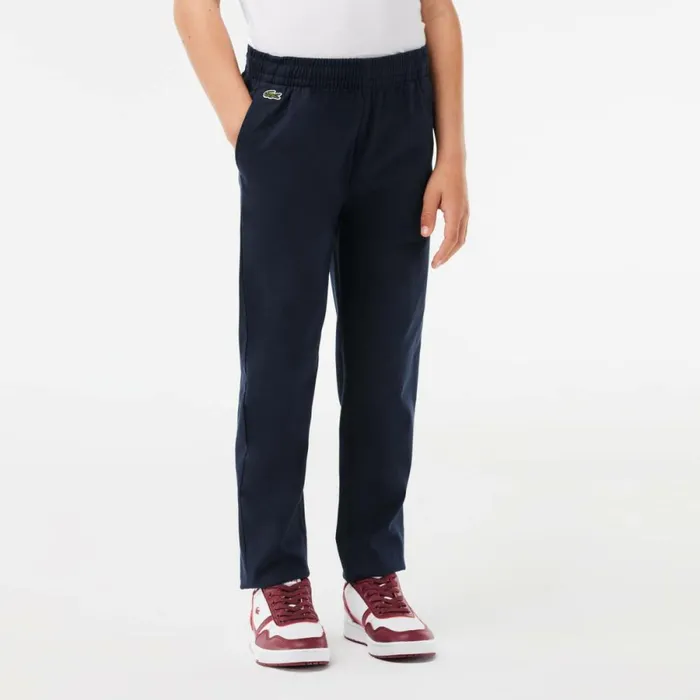 Pants and Shorts Kids Lacoste Kids039 Stretch Cotton Gabardine Pants Navy Blue 166