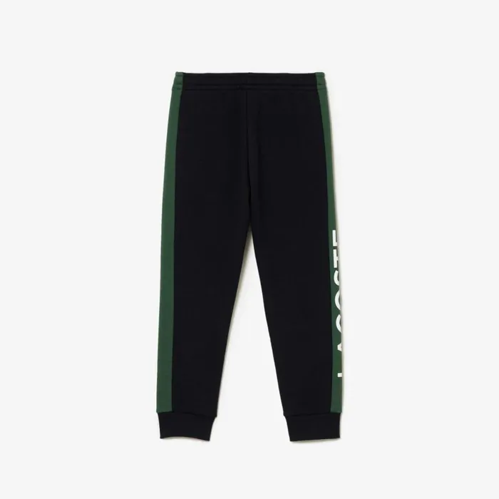 Pants and Shorts Kids Lacoste Kids Organic Cotton Blend Sweatpants Navy Blue Dark Green Mi7
