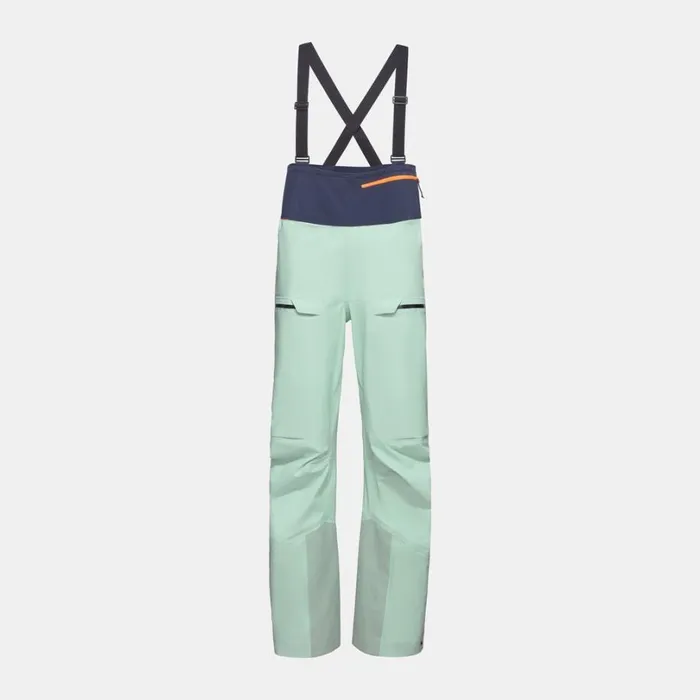 Pants and Shorts Women Mammut Haldigrat HS Bib Pants Neo Mintmarine