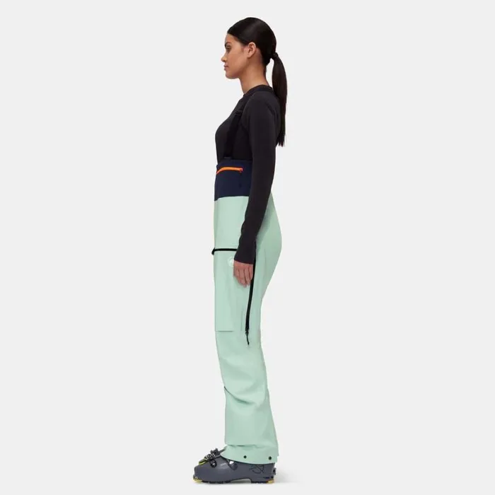 Pants and Shorts Women Mammut Haldigrat HS Bib Pants Neo Mintmarine Pants and Shorts Women Mammut Haldigrat HS Bib Pants Neo Mintmarine