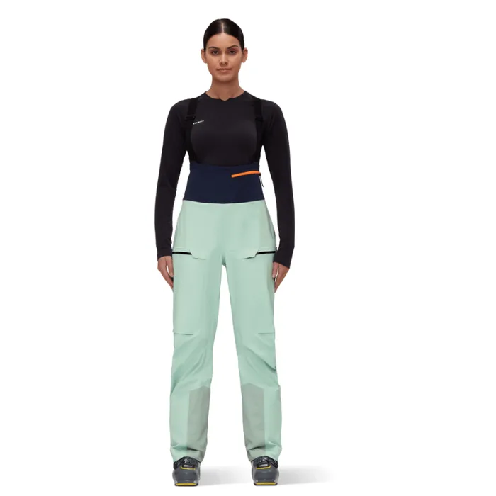 Pants and Shorts Women Mammut Haldigrat HS Bib Pants Neo Mintmarine Pants and Shorts Women Mammut Haldigrat HS Bib Pants Neo Mintmarine