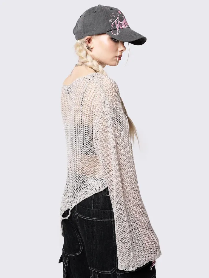 Phoebe Asymmetric One Shoulder Knit Jumper Women Minga London Tops and TShirts Phoebe Asymmetric One Shoulder Knit Jumper Women Minga London Tops and TShirts