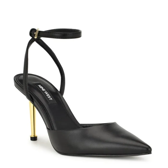 Plaza Ankle Strap Pumps Black Women Nine West Heels Plaza Ankle Strap Pumps Black Women Nine West Heels