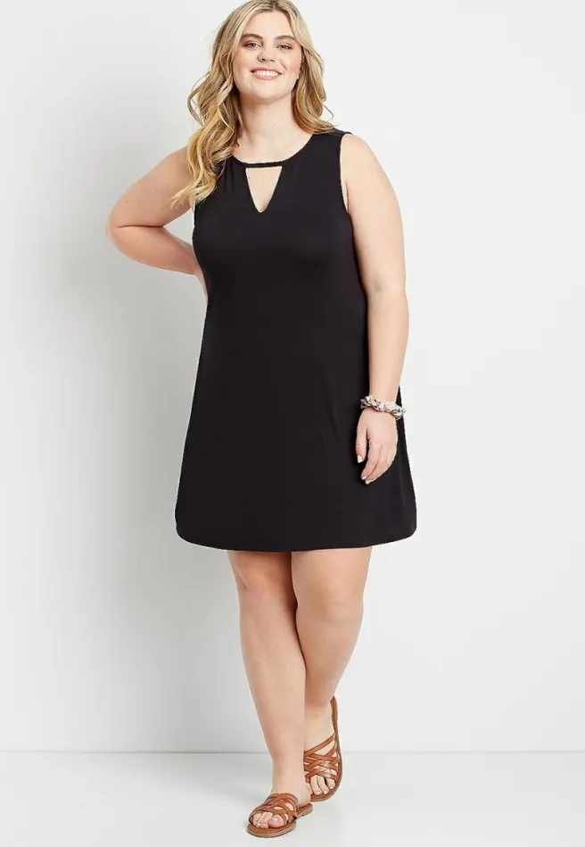 Plus Size 247 Keyhole Shift Dress Women Maurices Plus Dresses and Jumpsuits