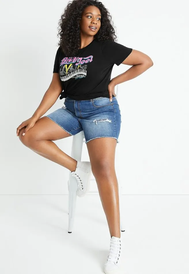 Plus Size Billy Joel Graphic Tee Women Maurices Plus Tops