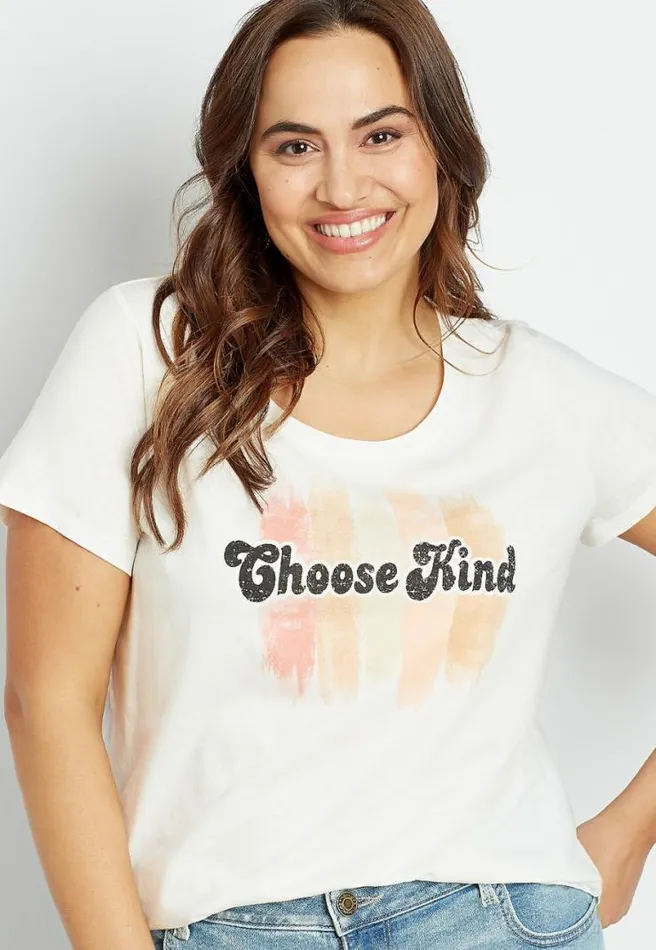Plus Size Choose Kind Graphic Tee Women Maurices Plus Tops