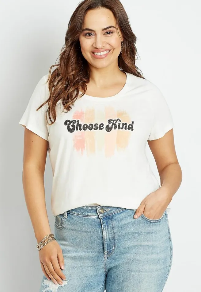 Plus Size Choose Kind Graphic Tee Women Maurices Plus Tops