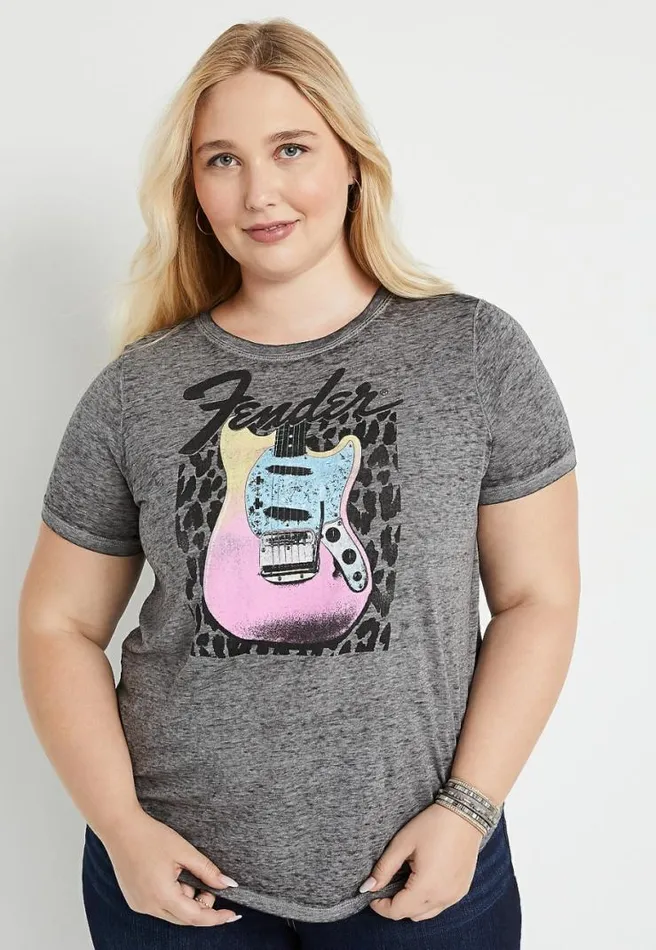 Plus Size Fender Graphic Tee Women Maurices Plus Tops