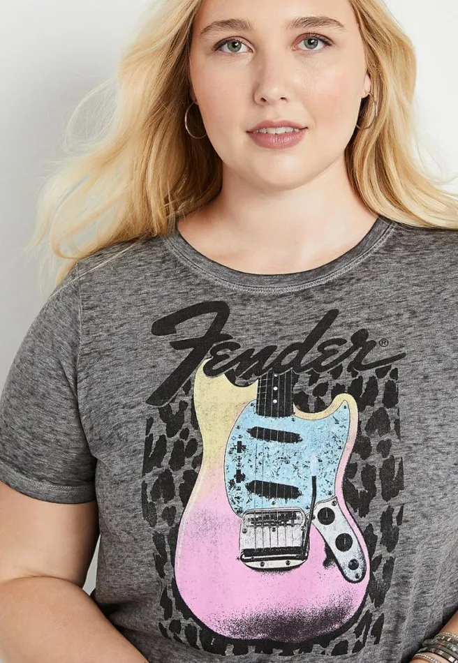 Plus Size Fender Graphic Tee Women Maurices Plus Tops