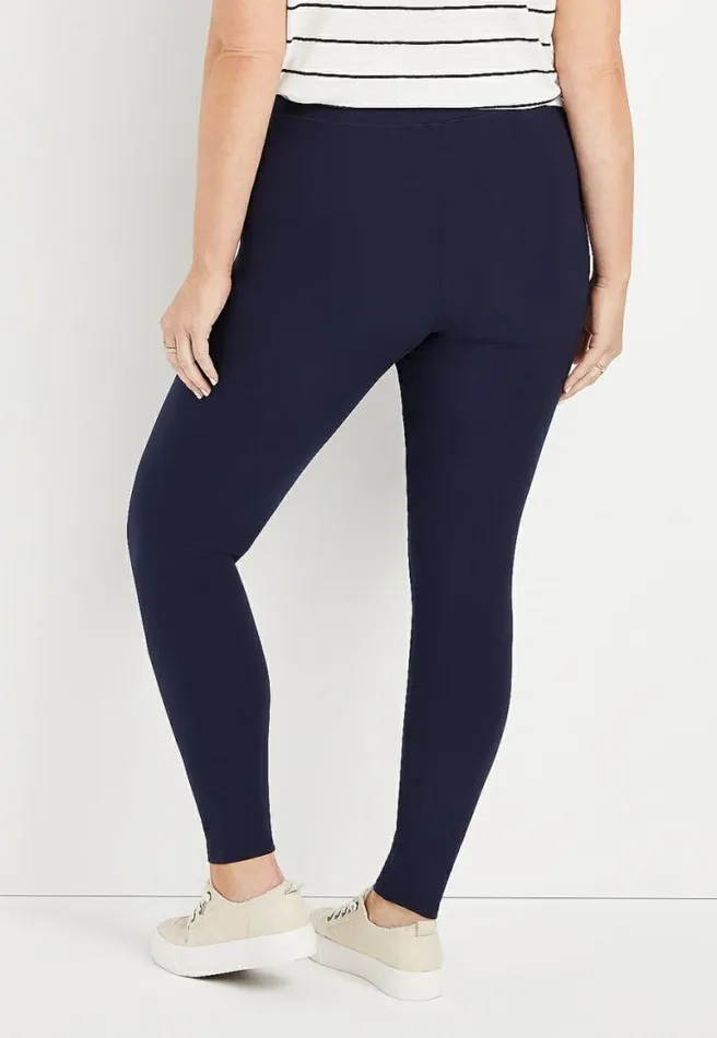 Plus Size High Rise Navy Ultra Soft Legging Women Maurices Plus Bottoms