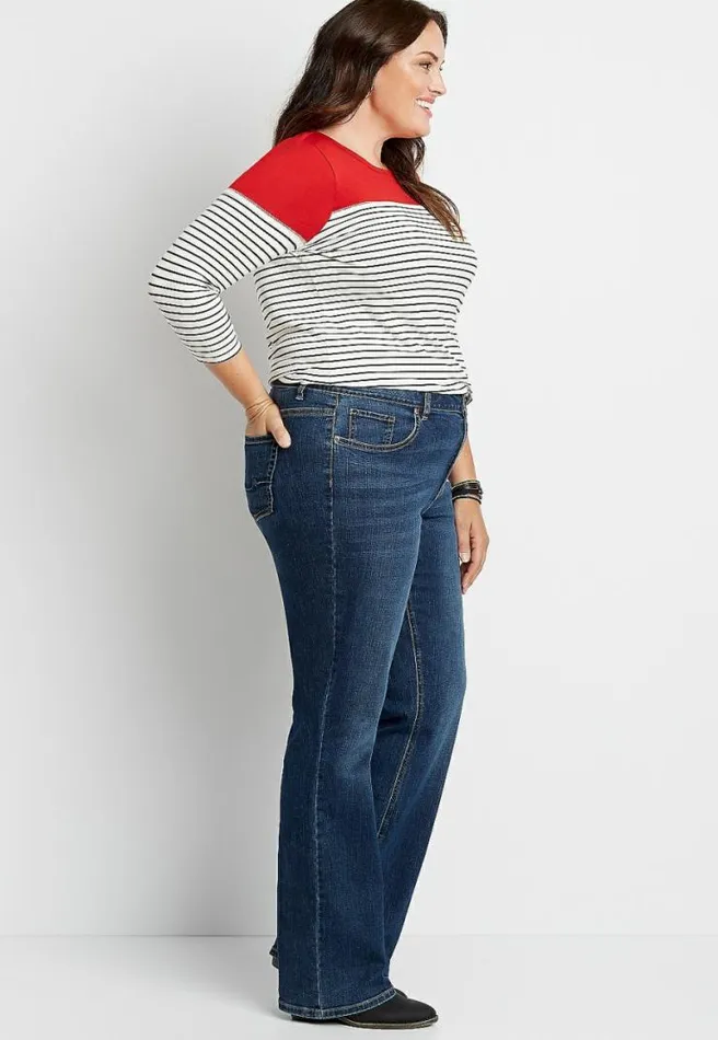 Plus Size M Jeans By Maurices Classic Slim Boot Curvy High Rise Jean Women Maurices Plus Jeans