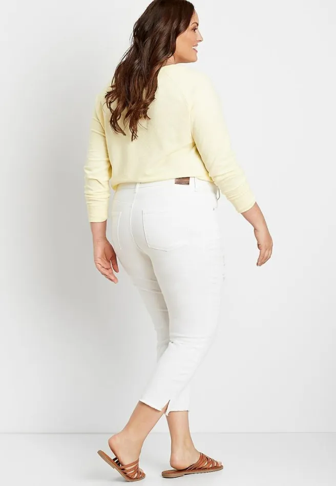 Plus Size M Jeans By Maurices Vintage Cropped High Rise Double Button Jean Women Maurices Plus Bottoms