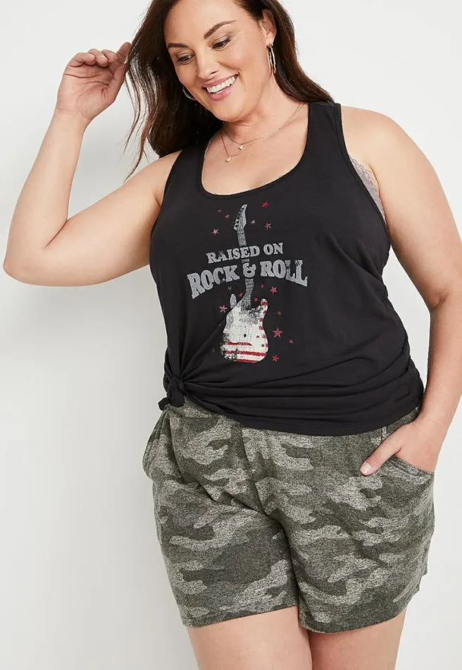 Plus Size Rock and Roll Graphic Tank Top Women Maurices Plus Tops