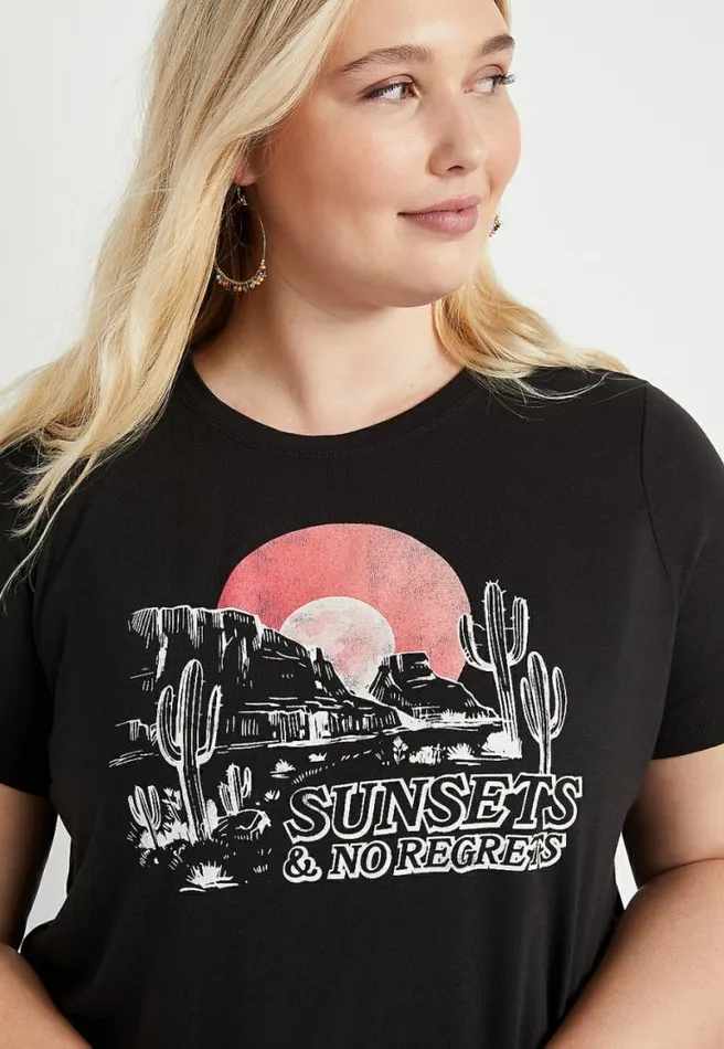 Plus Size Sunsets Graphic Tee Women Maurices Plus Tops