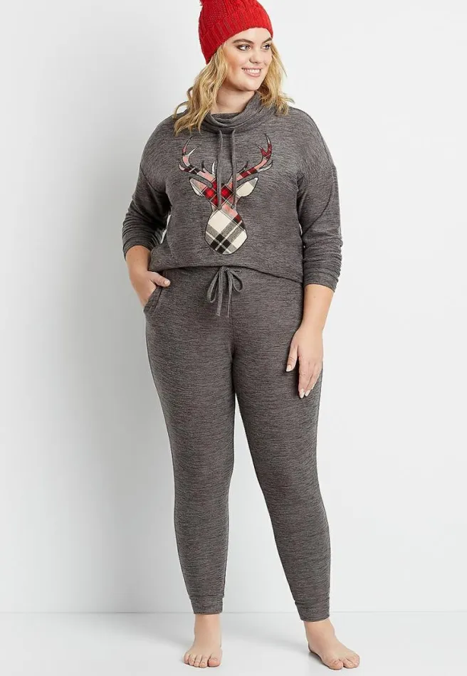 Plus Size Super Soft Cozy Jogger Pant Women Maurices Plus Bottoms