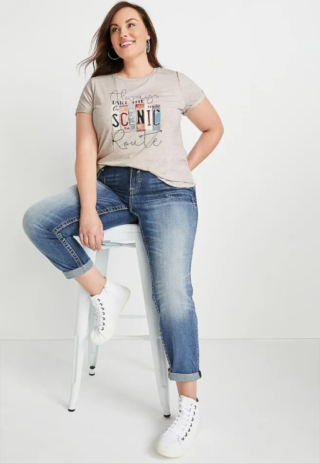Plus Size Take The Scenic Route Graphic Tee Women Maurices Plus Tops