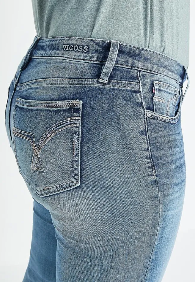 Plus Size Vigoss Flare Mid Rise Jean Women Maurices Plus Jeans