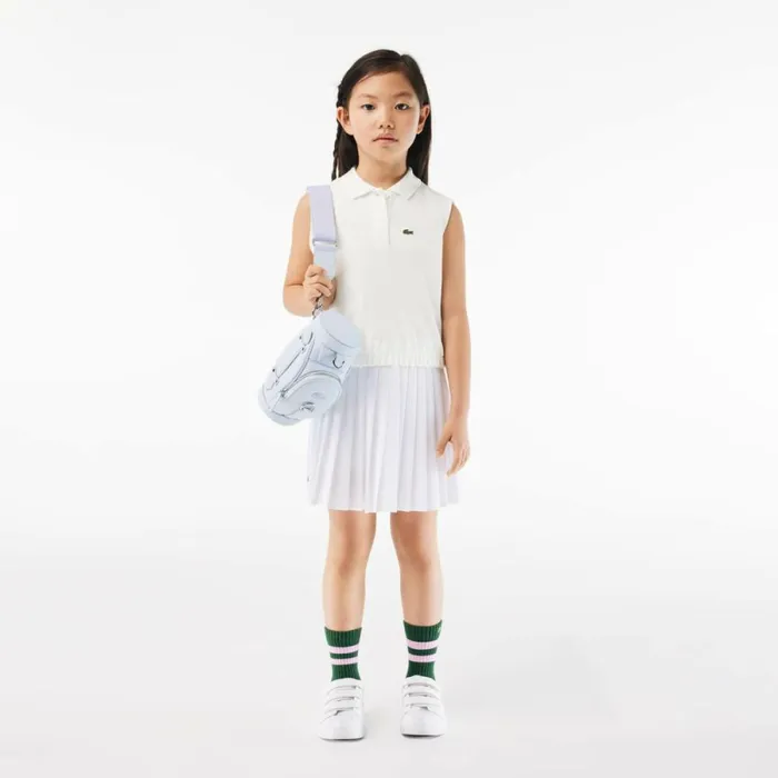Polos Kids Lacoste Kids039 Cotton Piqu Sleeveless Polo White 70v