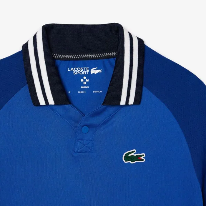 Polos Kids Lacoste Kids039 Lacoste Sport X Daniil Medvedev Jersey Polo Blue Navy Blue Iss