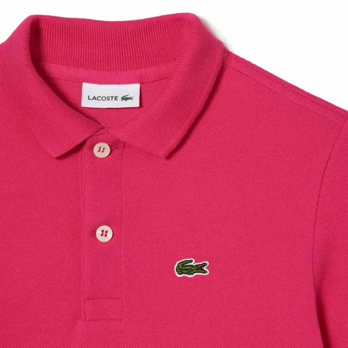Polos Kids Lacoste Kids039 Regular Fit Petit Piqu Polo Fushia Pink Sqi