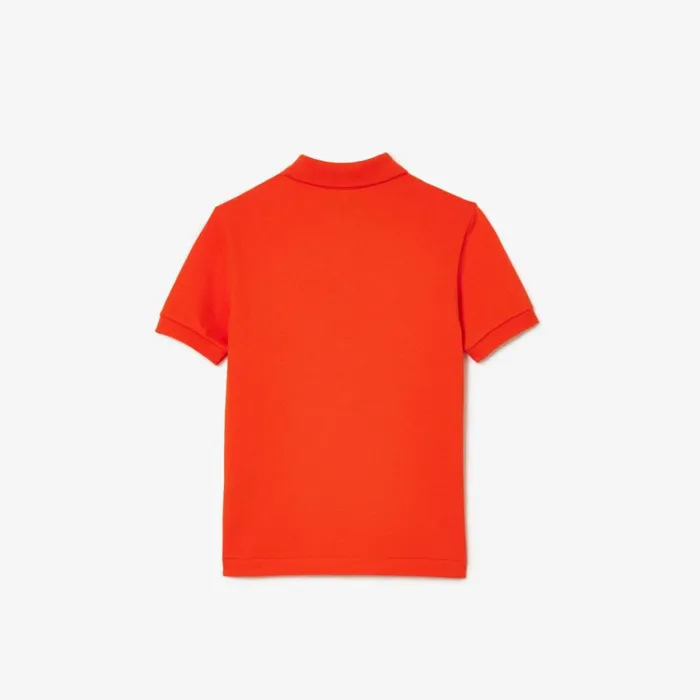Polos Kids Lacoste Kids039 Regular Fit Petit Piqu Polo Sunrise Orange Sji