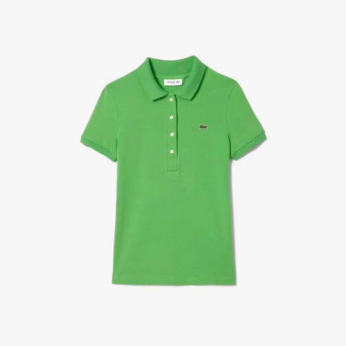 Polos Women Lacoste Women039s L12D Slim Fit Jersey Polo Sorrel Green Ixu