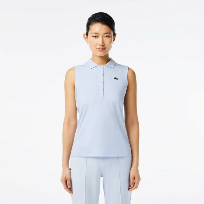 Polos Women Lacoste Women039s UltraDry Slim Fit AntiUV Stretch Golf Polo Phoenix Blue J2g