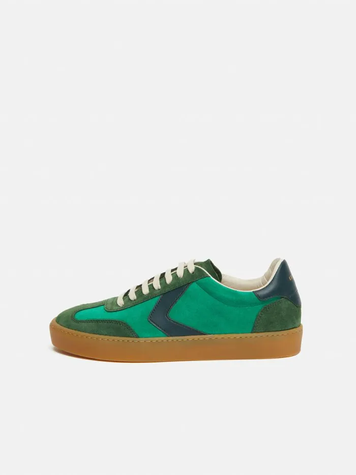 Portland Vintage Classic Trainer Green Women Jigsaw Flats