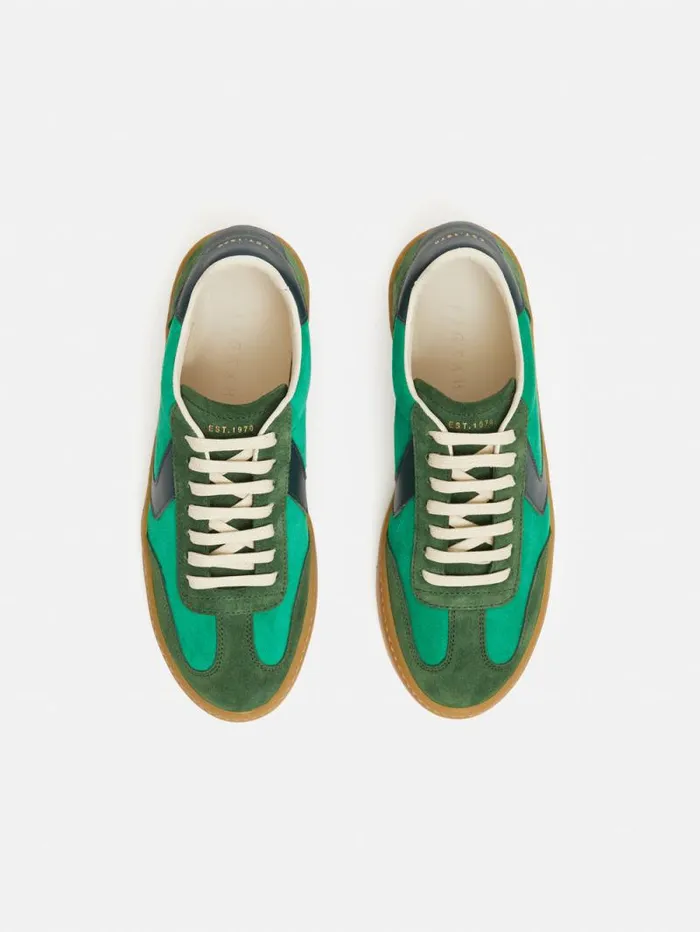 Portland Vintage Classic Trainer Green Women Jigsaw Flats