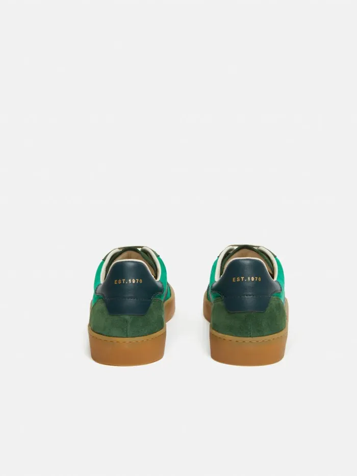 Portland Vintage Classic Trainer Green Women Jigsaw Flats