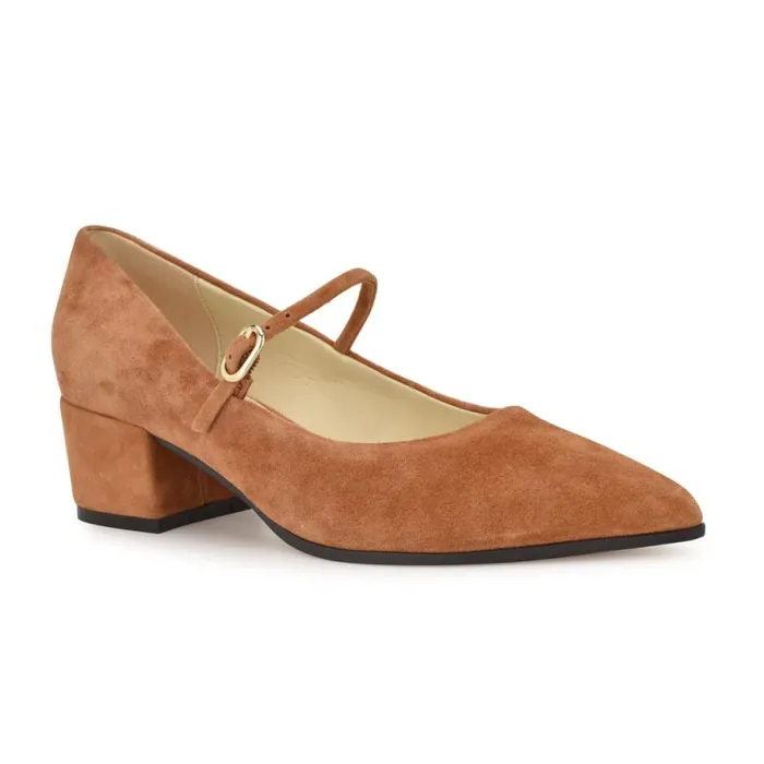 Prix Mary Jane Pumps Brown Suede Women Nine West Heels Prix Mary Jane Pumps Brown Suede Women Nine West Heels