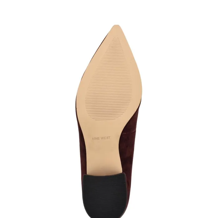 Prix Mary Jane Pumps Dark Red Suede Women Nine West Heels