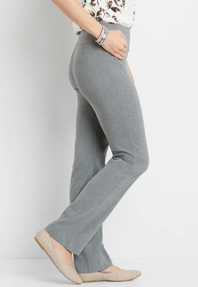 Pull On Gray Bengaline Bootcut Pant Women Maurices Bottoms
