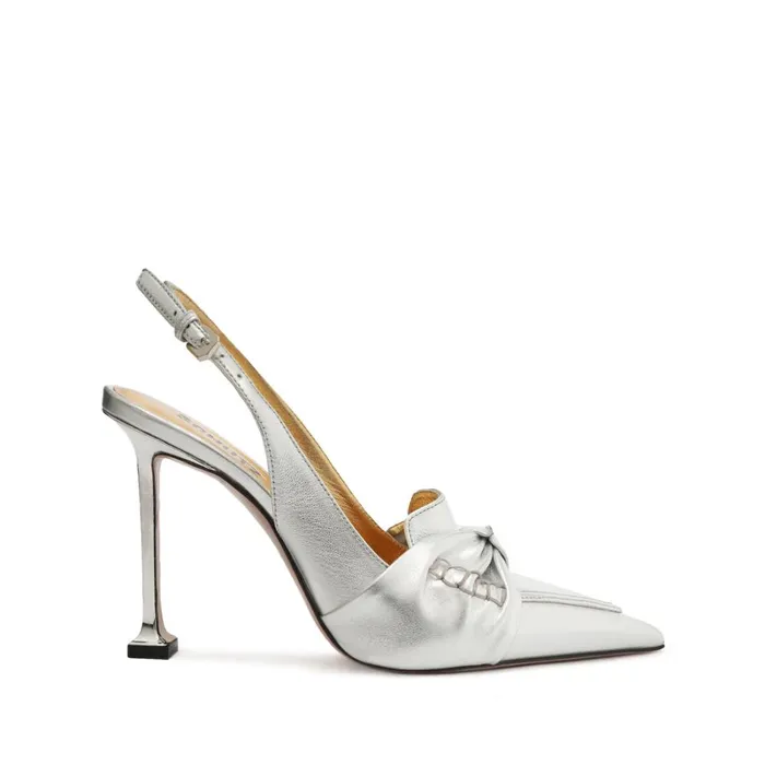 Pumps Fiorella Leather Pump Silver Schutz Shoes Pumps