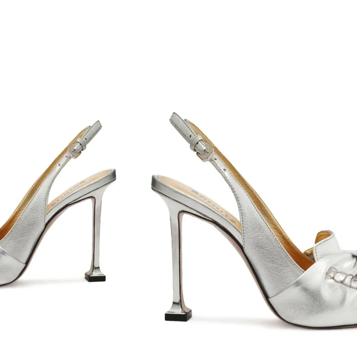 Pumps Fiorella Leather Pump Silver Schutz Shoes Pumps