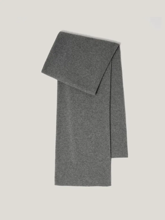 Pure Cashmere Blanket Scarf Mid Grey Women Jigsaw Knitwear and Cashmere
