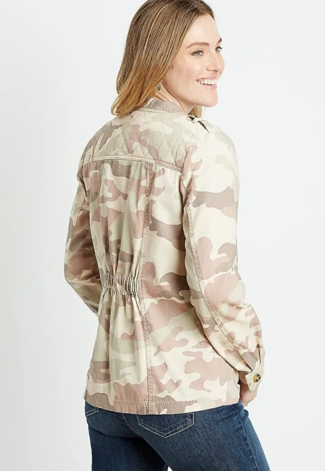 Quilted Yoke Utility Jacket Women Maurices Tops