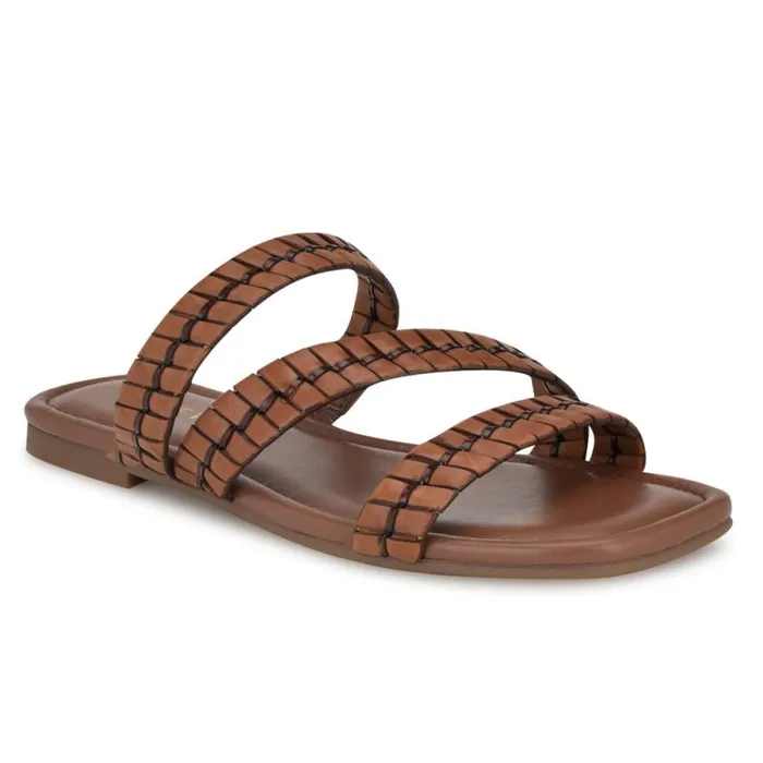 Quinlea Flat Strappy Sandals Brown Women Nine West Sandals Quinlea Flat Strappy Sandals Brown Women Nine West Sandals
