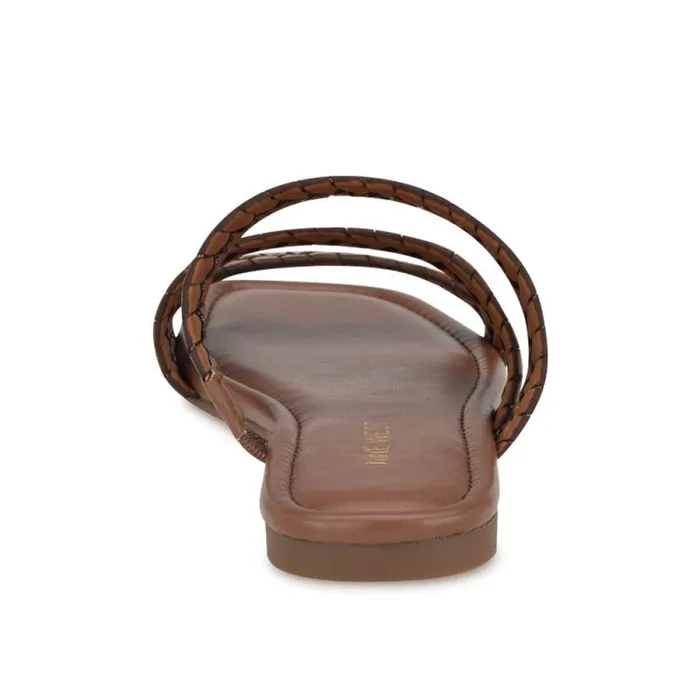 Quinlea Flat Strappy Sandals Brown Women Nine West Sandals Quinlea Flat Strappy Sandals Brown Women Nine West Sandals