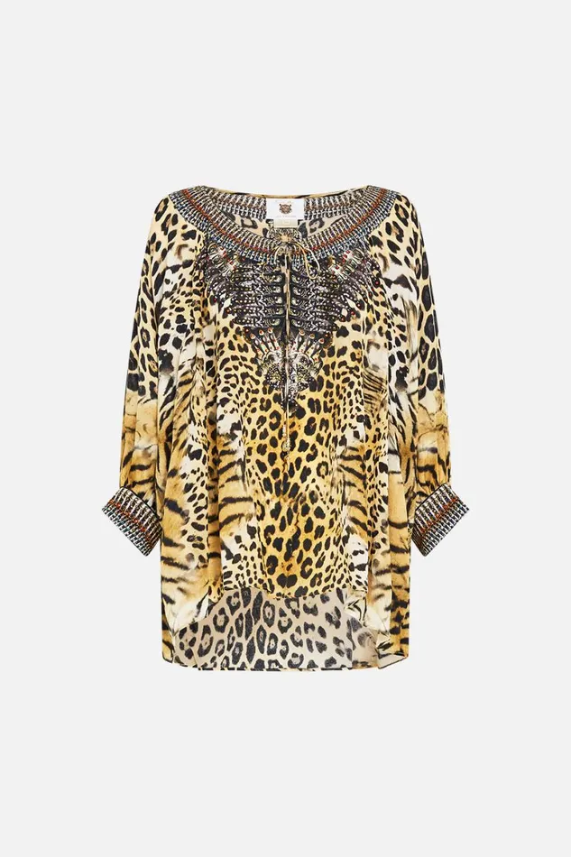 RAGLAN SLEEVE BLOUSE WITH CUFF JAGUAR Jaguar Womens Camilla Blouses and Shirts